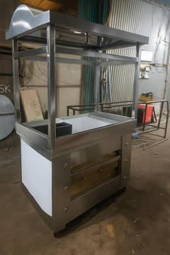 showarma  counter 4 ft + 8 ltr frayer