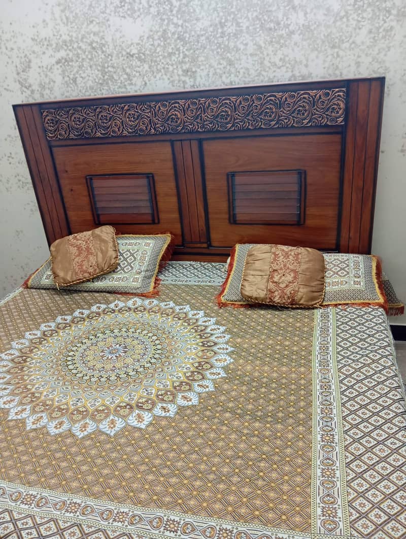 Bed with Dressing, cupboard and Side tables complete set 1