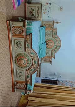 Master Bed with Dressing table Chairs Table
