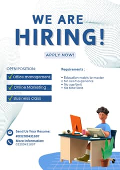 We are hiring career growth opportunity for online marketing