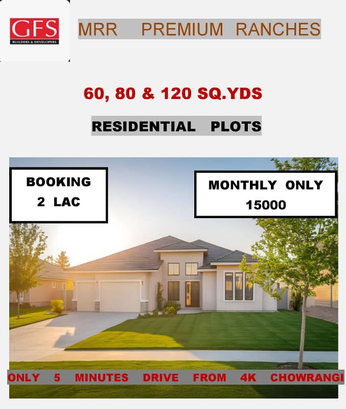 120 Square Yards Plot available on Installments in Gfs MRR Ranches. 0