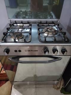 3 burner gas stove with oven