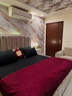daily basis weekly basis one bad room studio fully furnished luxury apertment available for rent gulbreg greens islamabad