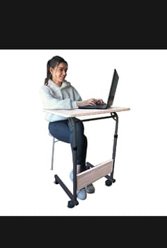 Adjustable laptop table branded