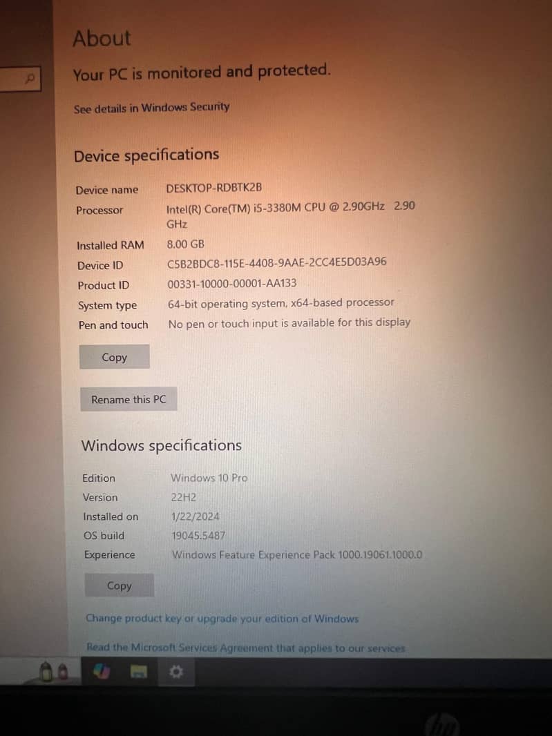 HP high performance workstation with built-in Graphic Card 6