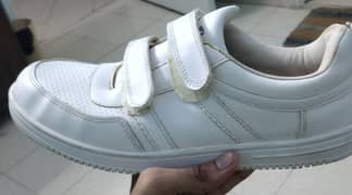 White Velcro Shoes for Sale – Size 10 (EU 44) – Hardly Used!