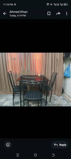 dining table four sitter