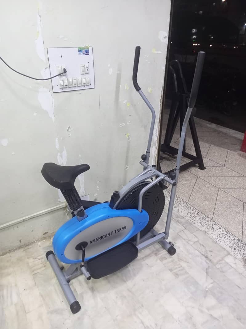 2 in 1 exercise elliptical cycle available free home delivery Karachi 0