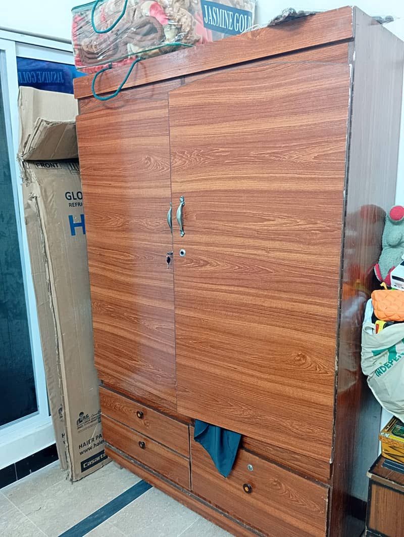 Bed with Dressing, cupboard and Side tables complete set 6