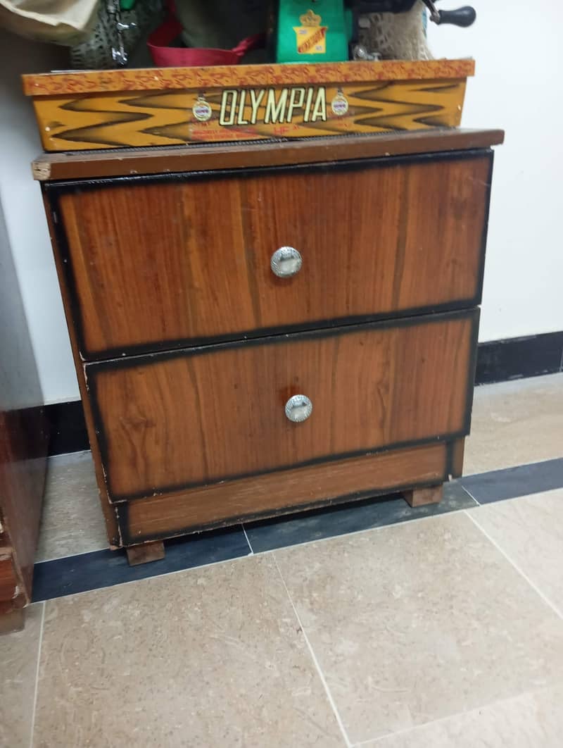 Bed with Dressing, cupboard and Side tables complete set 8