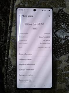 Samsung Note 20 5g PTA approved