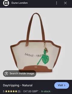 DUNE LONDON Sait troopez tote bag