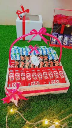 chocolate basket, Gift box, birthday gifts,cash Cake available