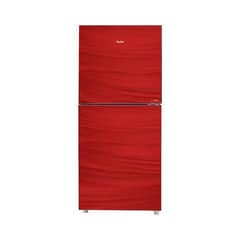Haier HRF 216 EPR/EPB/EPG Glass Door Refrigerator (RED