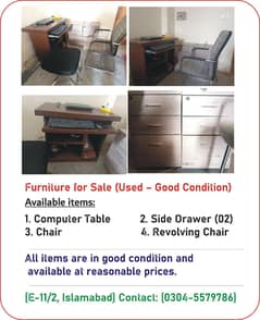 Table , Bed / Side Table