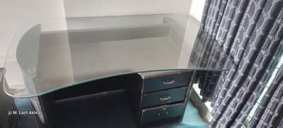 Office Executive table, side computer rack, executive chair