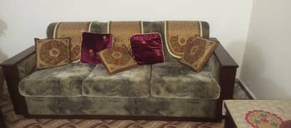Wooden Sofa Set For Sale