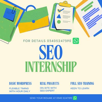SEO Internship - Learn SEO in Islamabad - Pindi - Get Certified