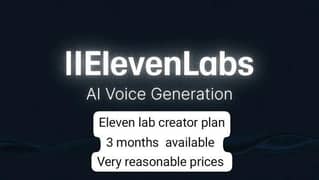 elevenlab 1M credit available