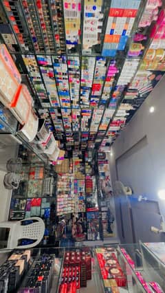 Running cosmetics setup for sale in pak arab society at ferozpur road