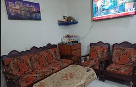 5 seater pure wooden sofa set