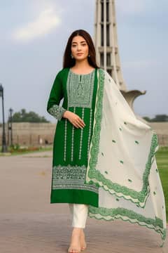 14 August unstitched lawn suits