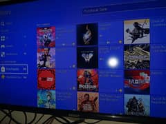 ps4 500gb three controller and 250 games