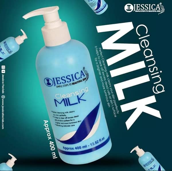 Jessica Perfect Glow Cleansing Milk 400ml - Gentle Skin Cleanser