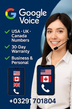 Google Voice | Text Now | Dailer| USA, UK, Canada | Fast Delivery