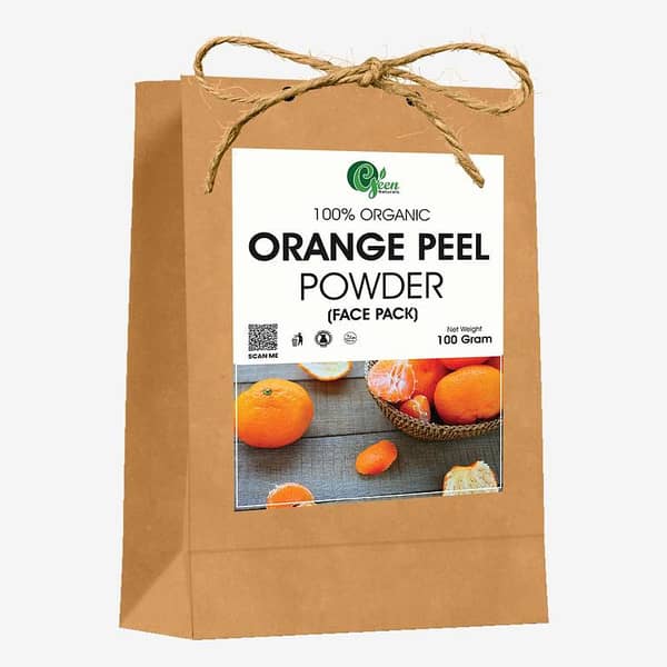 100 GM Orange Peel Powder by [Brand Name] - 100% Natural for Skin Brightening and Health Improvement