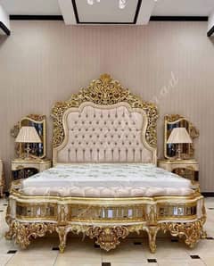 Luxury Hand Carved King Bed