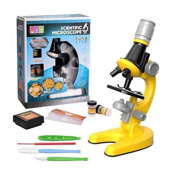 White Educational Microscope Set