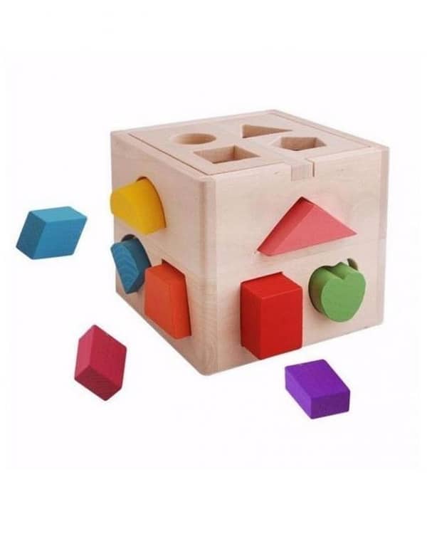 Wooden Shapes Sorting Intelligence Box