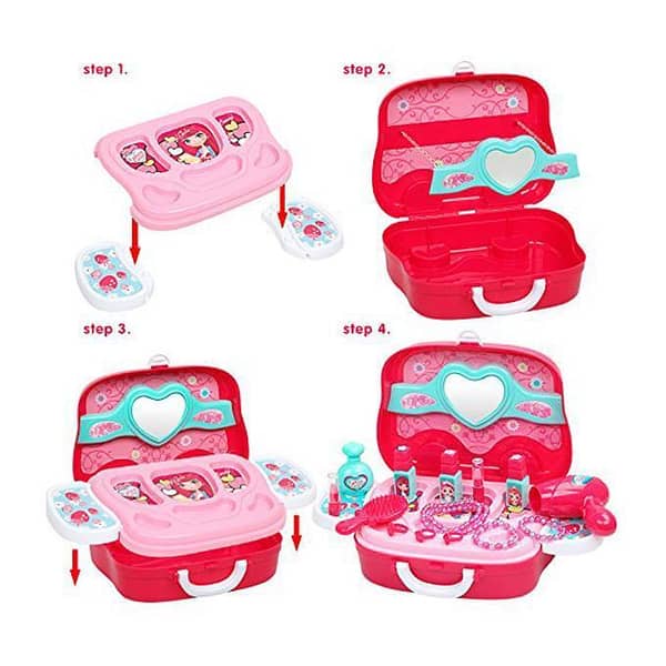 Pink Beauty Pretend Play Briefcase Set