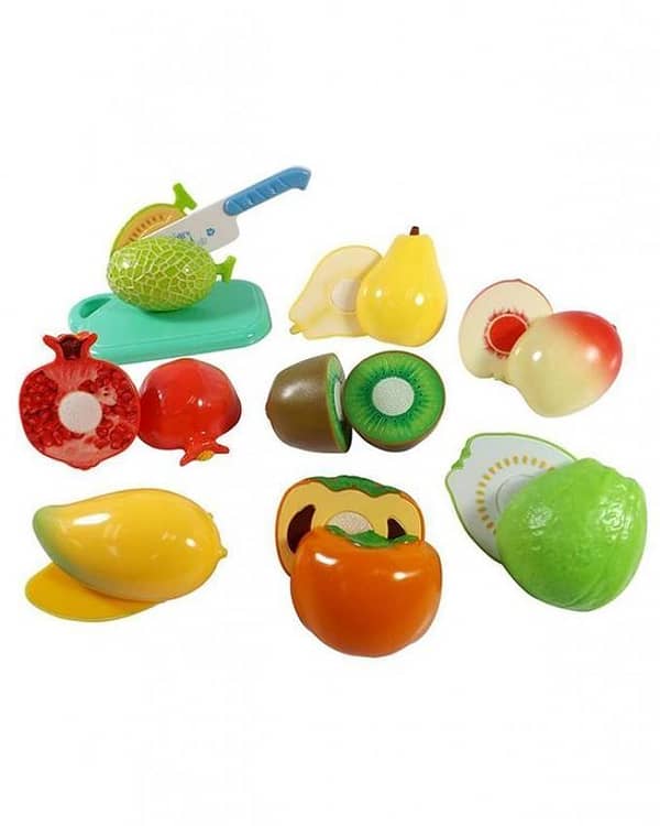 Plastic Fruits Cutting Play Set