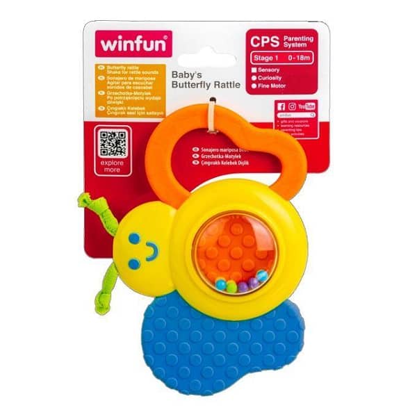 Win-Fun 0183 Butterfly Rattle Toy for Children