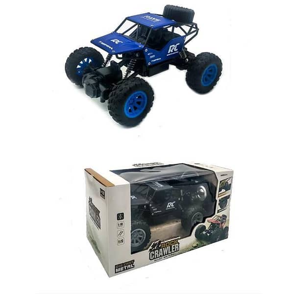 Planet X Multicolor Metal RC Rock Crawler Remote Car Toy for Kids