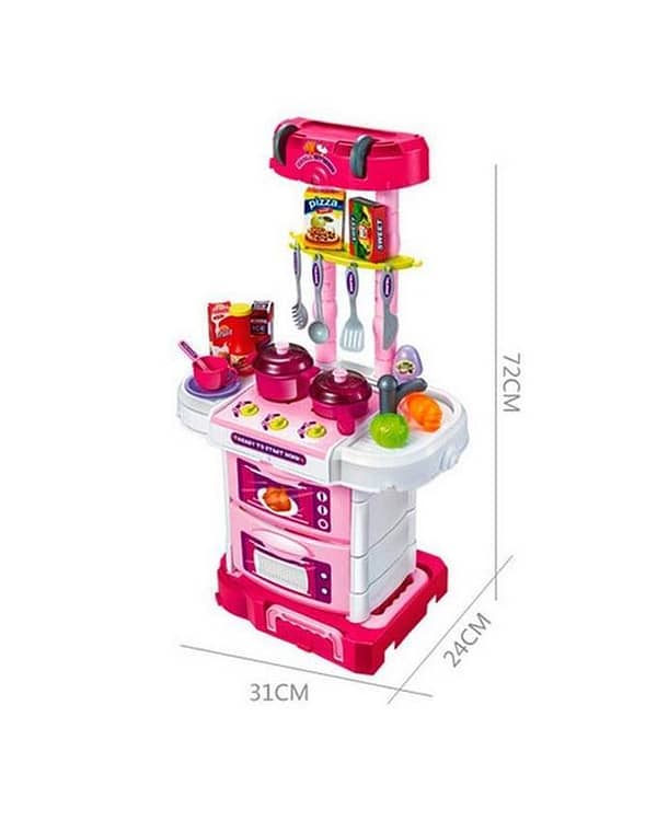 LittleChef Briefcase Kitchen Set for Pretend Play