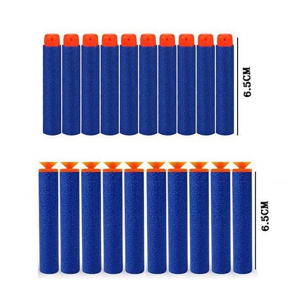 20-Pack of Blue Refill Darts - Suction and Rubber Heads