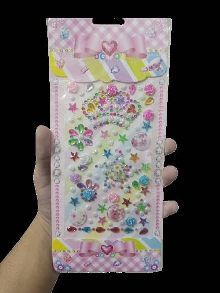 Colorful Sticky Beads - 125 Star, Rose, Flower, and Pearl Shapes