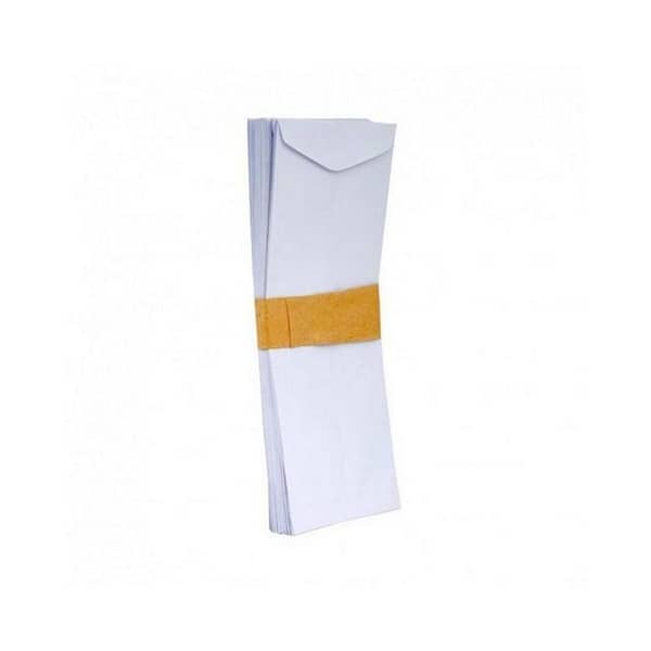 Pack of 25 White Envelopes - 3.9 x 9 Inches