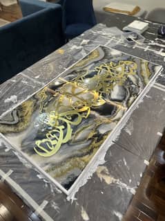 Resin wall art