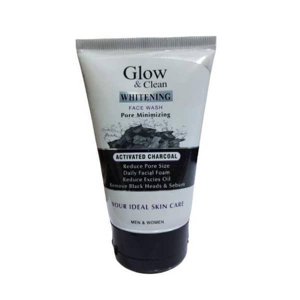 Glow and Clean Whitening Face Wash with Activated Charcoal for Pore Minimization