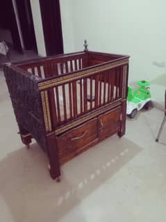 baby Bed wooden (chocolate brown)