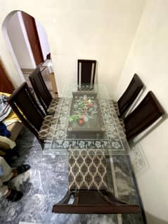 Dinning table with 6 chairs