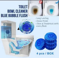 10 Pcs Bleach Toilet Bowl Cleaning Tablets