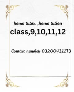home tutor job offer