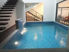 Defence 700 Yards Two Unit Bungalow For Rent Swimming Pool Basement Theater Solar System