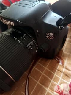 Canon 700d with 18-55mm lens
