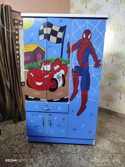 wooden kids wardrobe